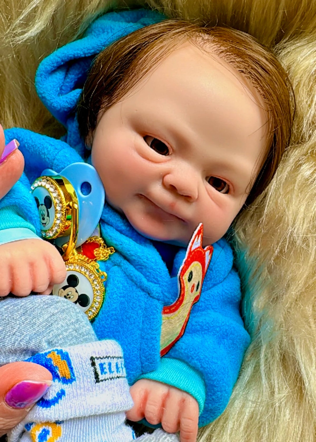 BEBÊ REBORN MENINO GABRIEL TODO EM SILICONE SÓLIDO MOLINHO MASCULINO