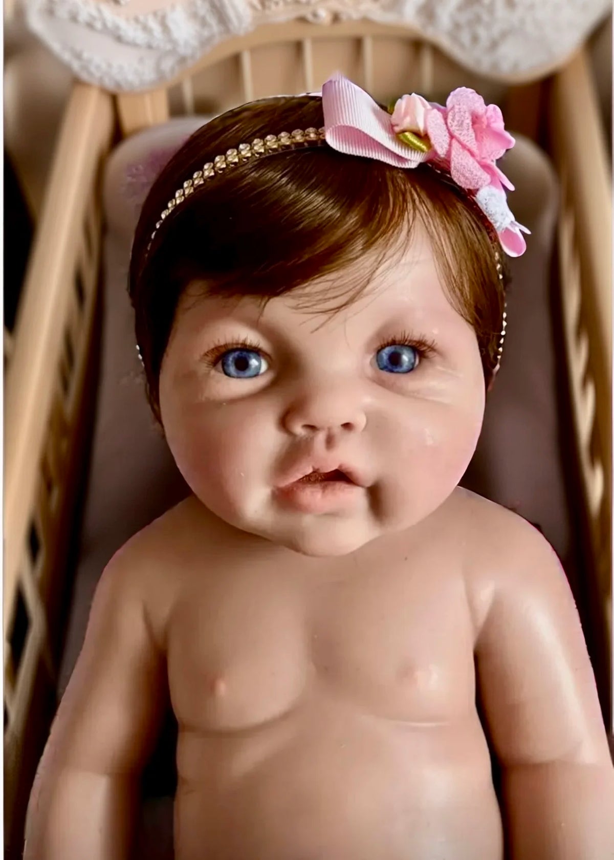 BEBÊ REBORN BONECA MENINA SOL SILICONE SÓLIDO MOLINHO
