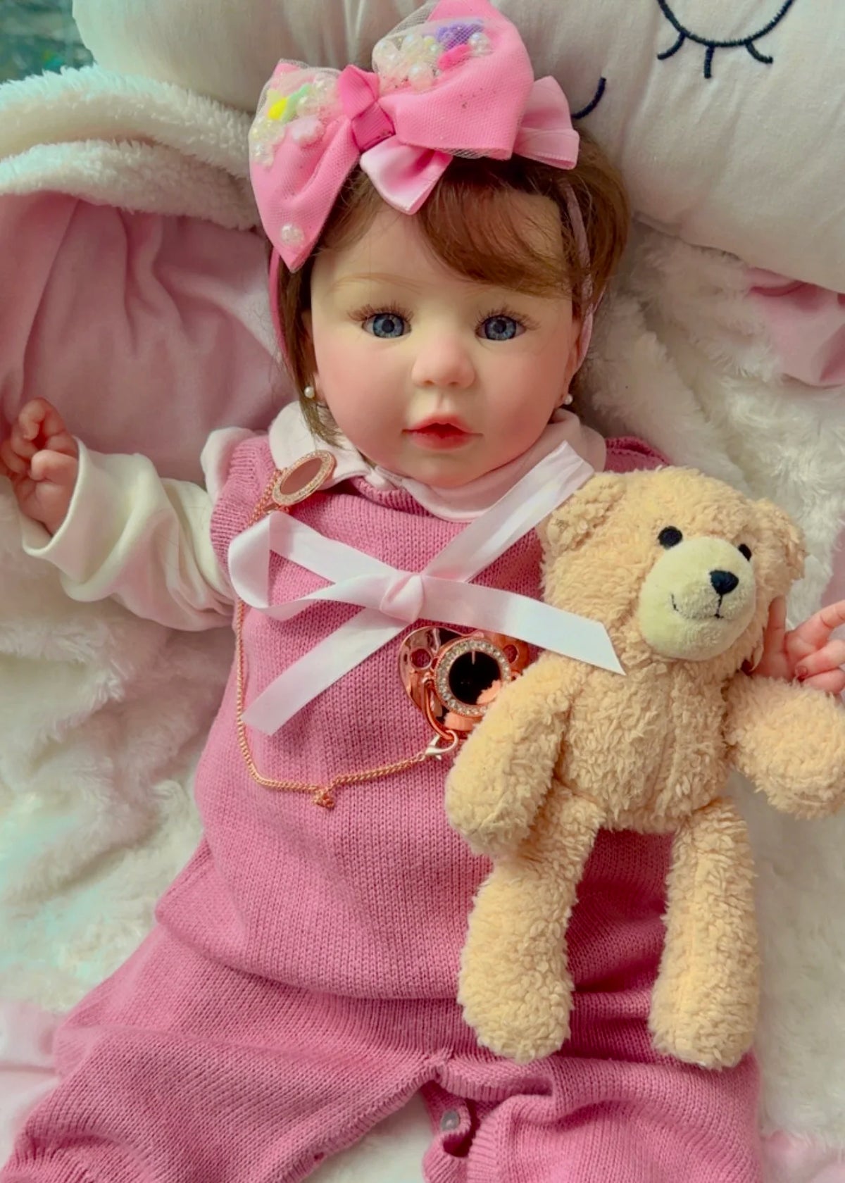 BEBÊ REBORN BONECA MENINA REALISTA MARCELLA
