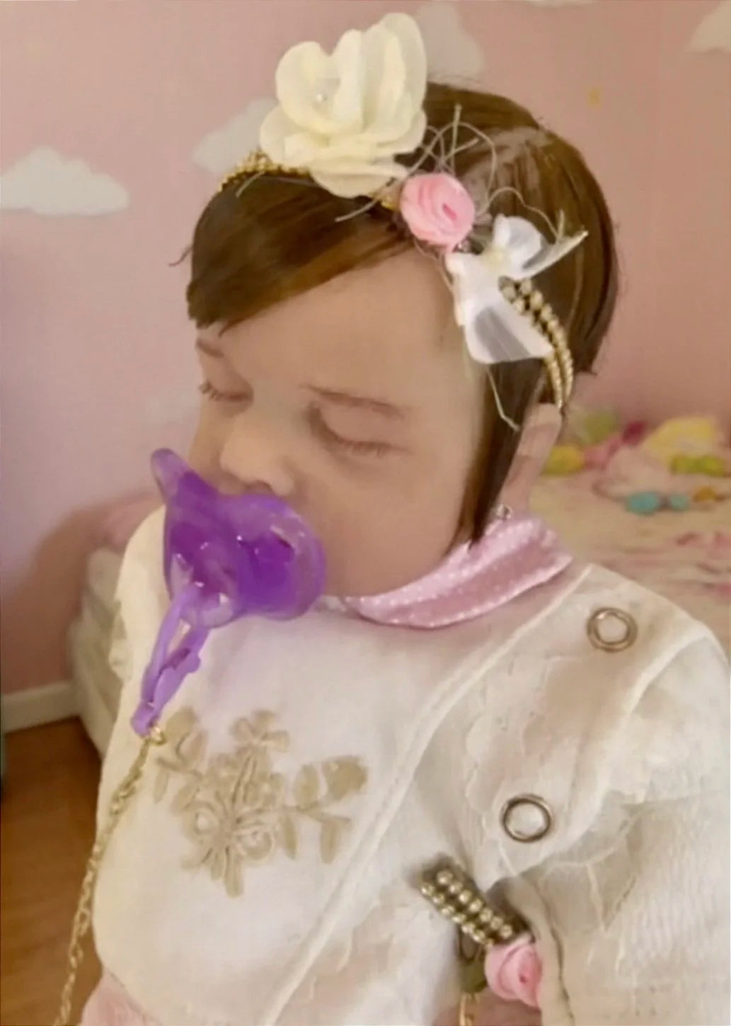 BEBÊ REBORN BONECA SILICONE SÓLIDO JAMILLY REALISTA BEM MOLINHA MAMA E FAZ XIXI FEMININA