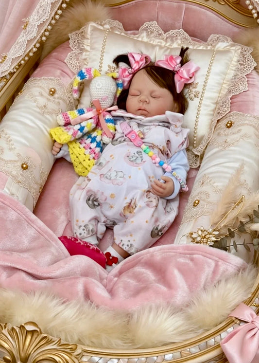 BEBÊ REBORN MENINA SILICONE SÓLIDO HELO MOLINHA FEMININA