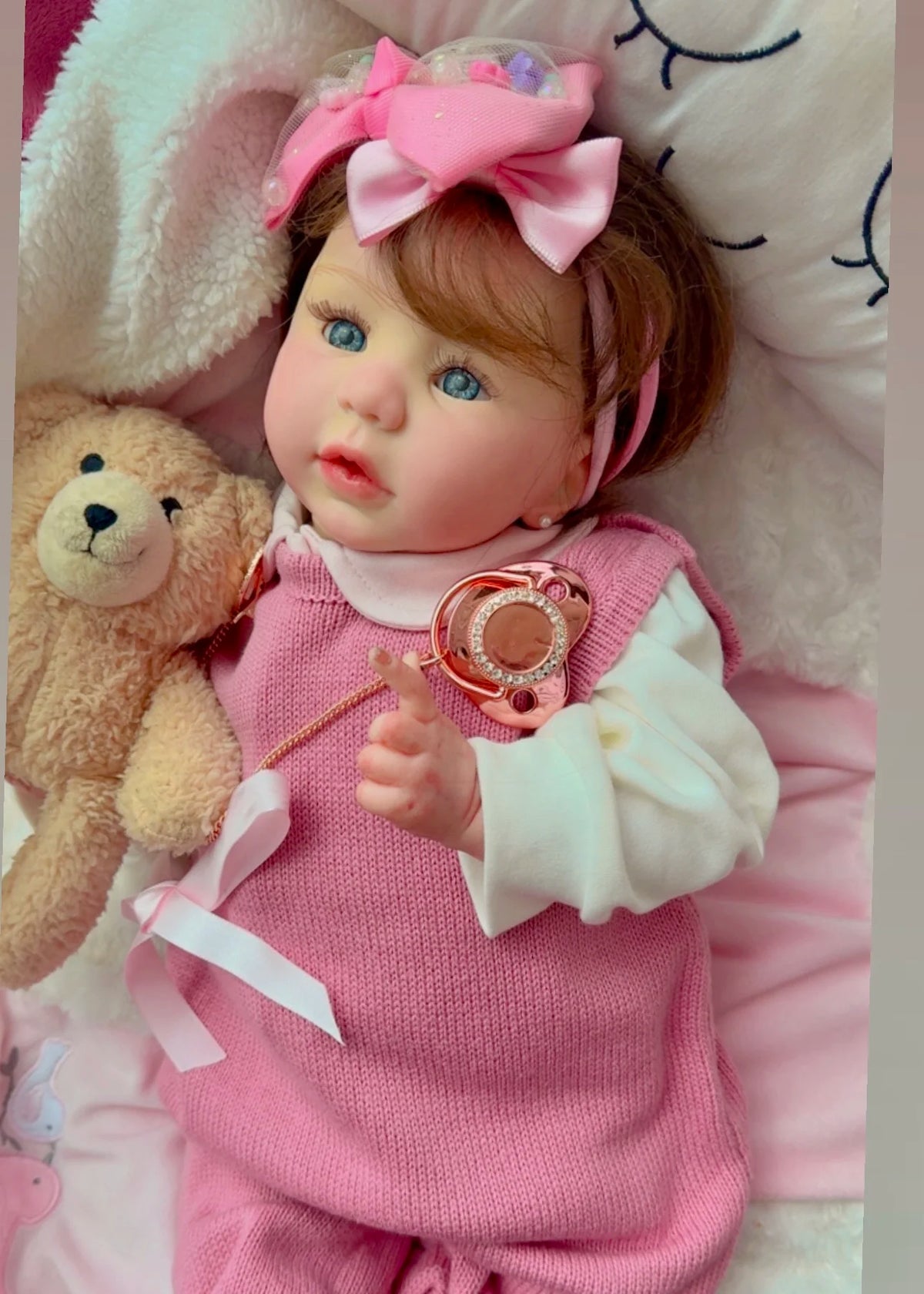 BEBÊ REBORN BONECA MENINA REALISTA MARCELLA