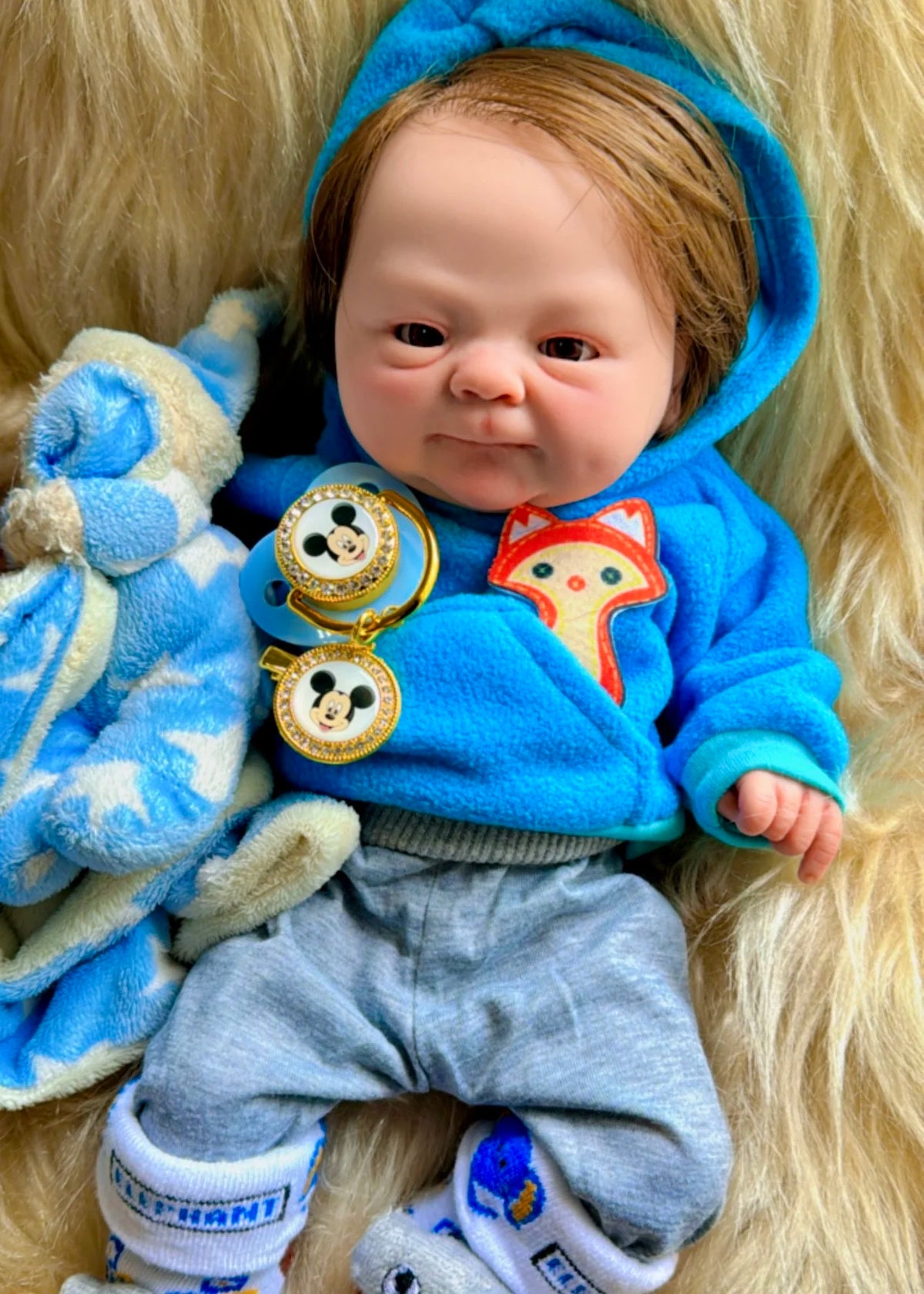 BEBÊ REBORN MENINO GABRIEL TODO EM SILICONE SÓLIDO MOLINHO MASCULINO
