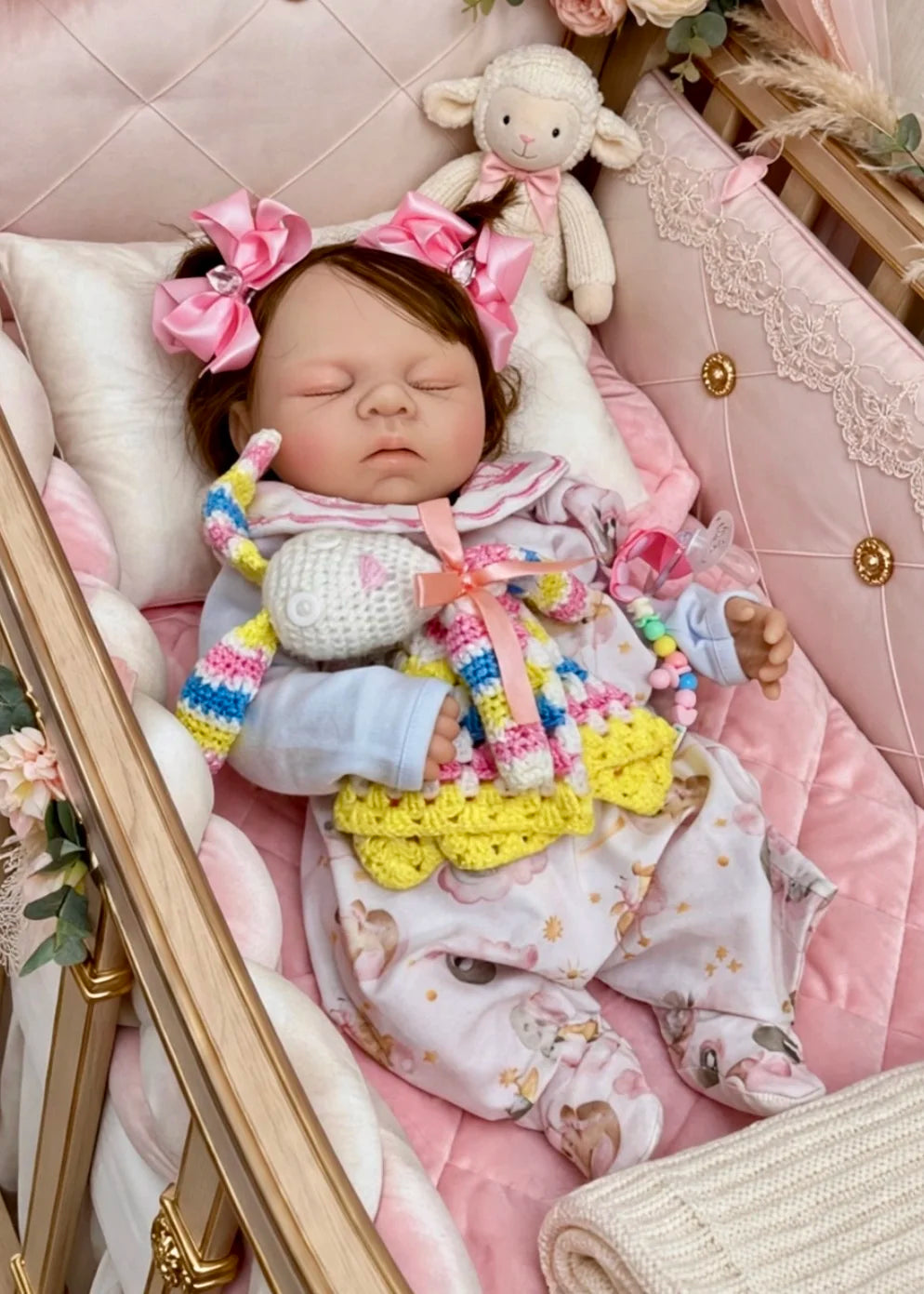 BEBÊ REBORN MENINA SILICONE SÓLIDO HELO MOLINHA FEMININA