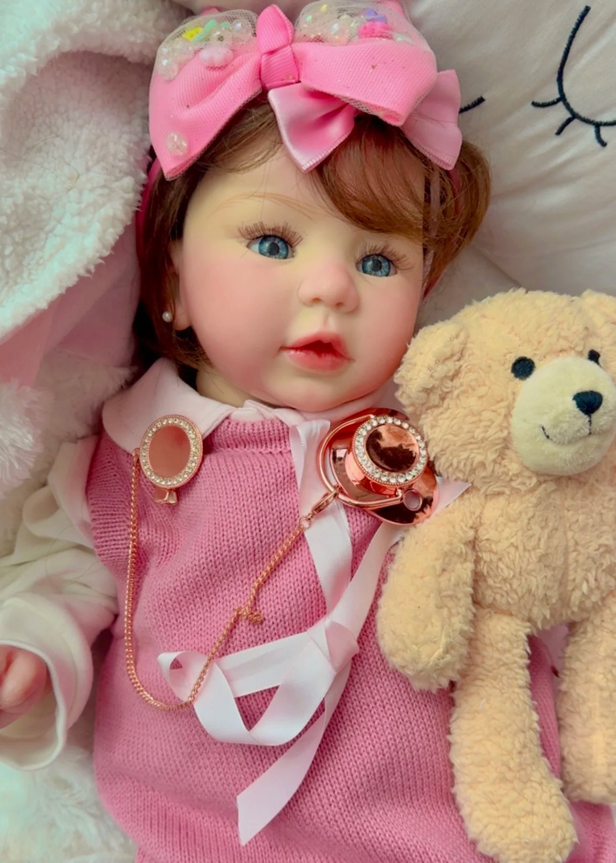 BEBÊ REBORN BONECA MENINA REALISTA MARCELLA