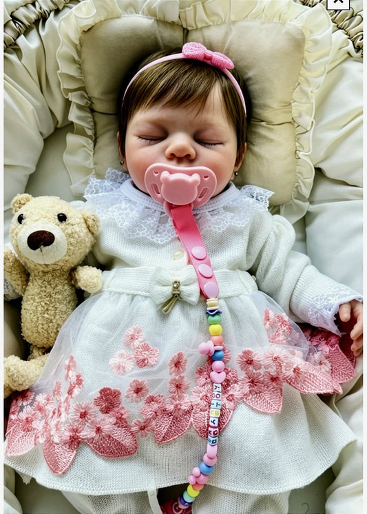 BEBÊ REBORN BONECA SILICONE SÓLIDO MOLINHO MARIA JÚLIA FEMININA