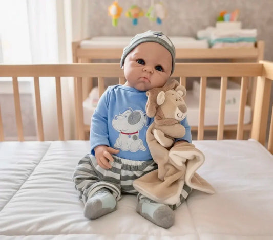 BEBÊ REBORN SILICONE SÓLIDO JOÃO LUCAS REALISTA BEM MOLINHO MASCULINO