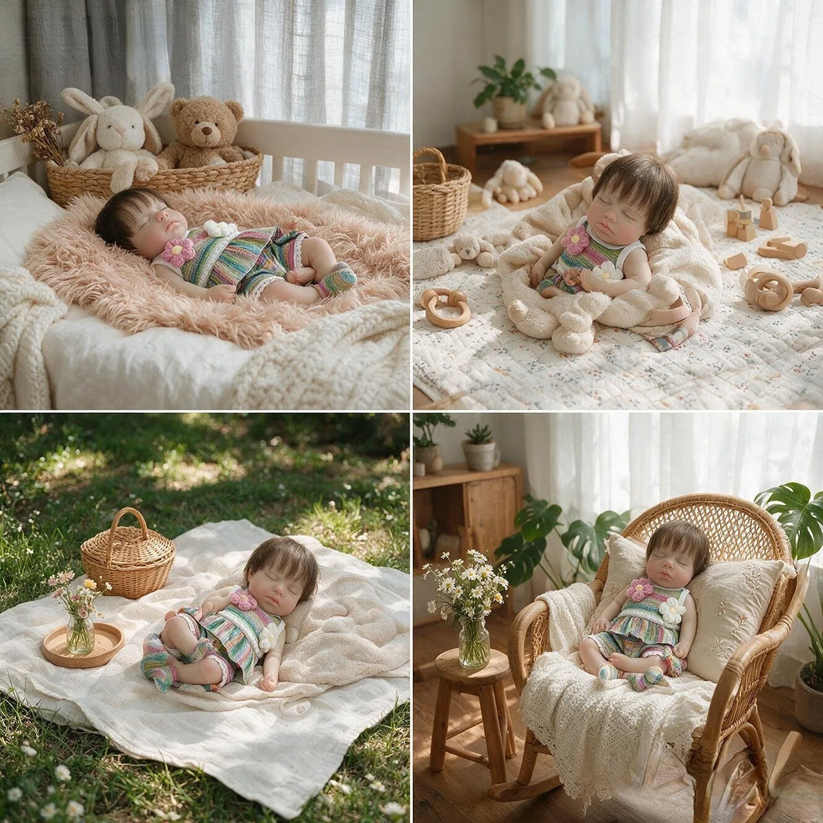 BEBÊ REBORN SILICONE SÓLIDO RAQUELZINHA REALISTA BEM MOLINHA FEMININA