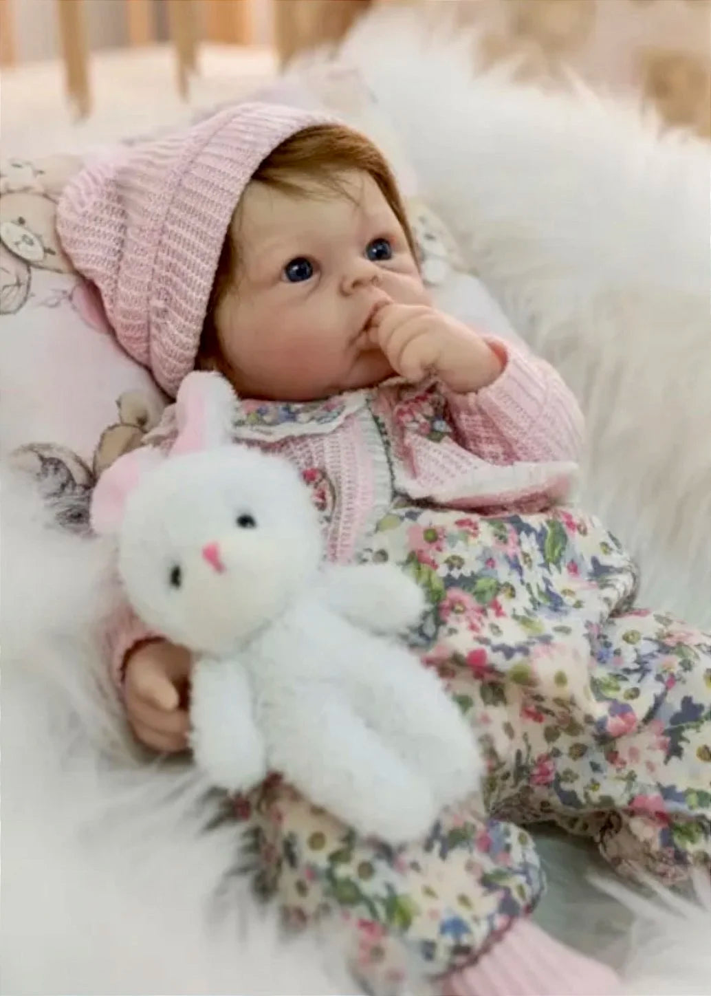 BEBÊ REBORN SILICONE SÓLIDO MERY REALISTA BEM MOLINHA FEMININA