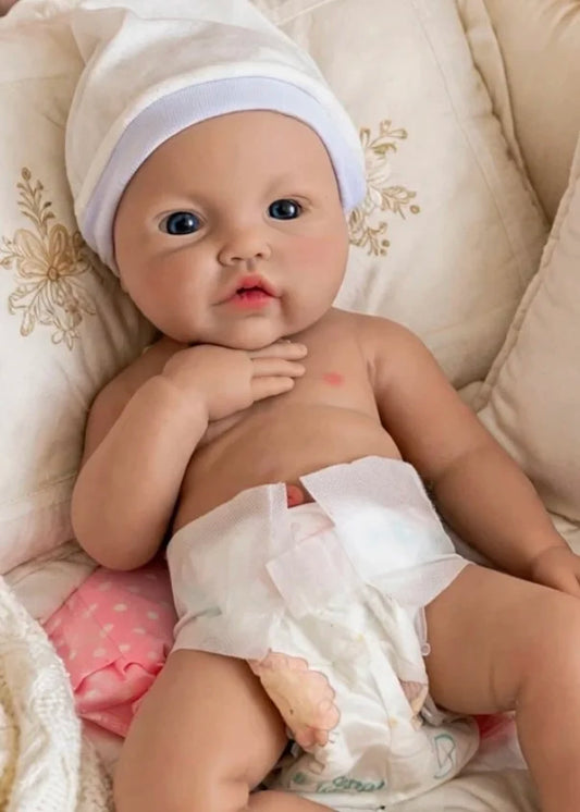 BEBÊ REBORN SILICONE SÓLIDO LINO REALISTA BEM MOLINH0 MASCULINO