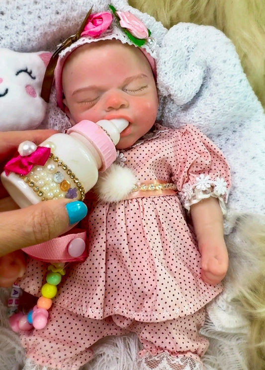 BEBÊ REBORN MENINA SILICONE SÓLIDO BETINA MOLINHA FEMININA
