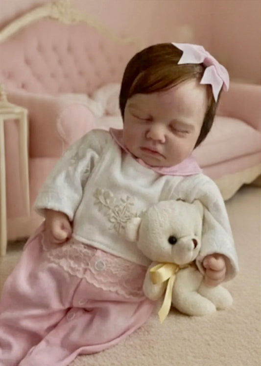 BEBÊ REBORN BONECA SILICONE SÓLIDO JAMILLY REALISTA BEM MOLINHA MAMA E FAZ XIXI FEMININA