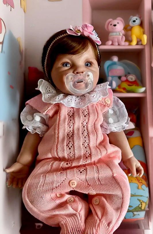 BEBÊ REBORN BONECA MENINA SOL SILICONE SÓLIDO MOLINHO