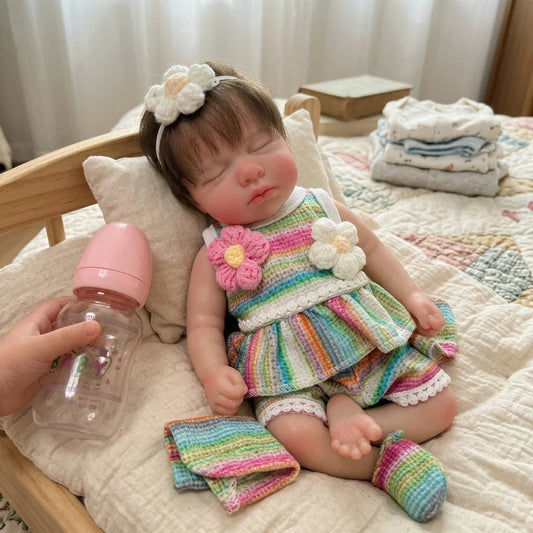BEBÊ REBORN SILICONE SÓLIDO RAQUELZINHA REALISTA BEM MOLINHA FEMININA