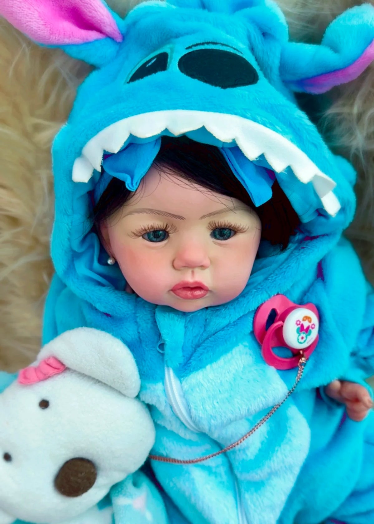BEBÊ REBORN BONECA MENINA MILLY CORPINHO SUEDE MOLINHO