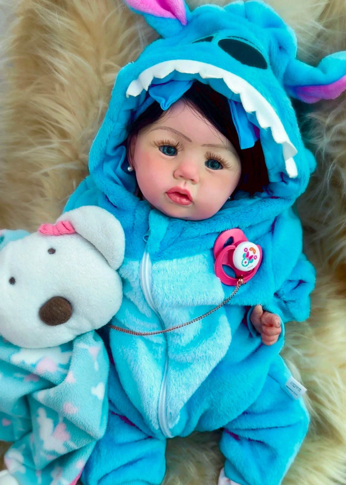 BEBÊ REBORN BONECA MENINA MILLY CORPINHO SUEDE MOLINHO