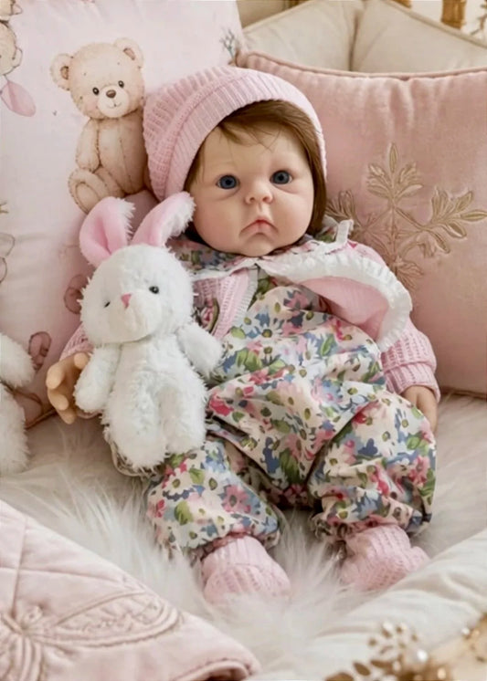 BEBÊ REBORN SILICONE SÓLIDO MERY REALISTA BEM MOLINHA FEMININA